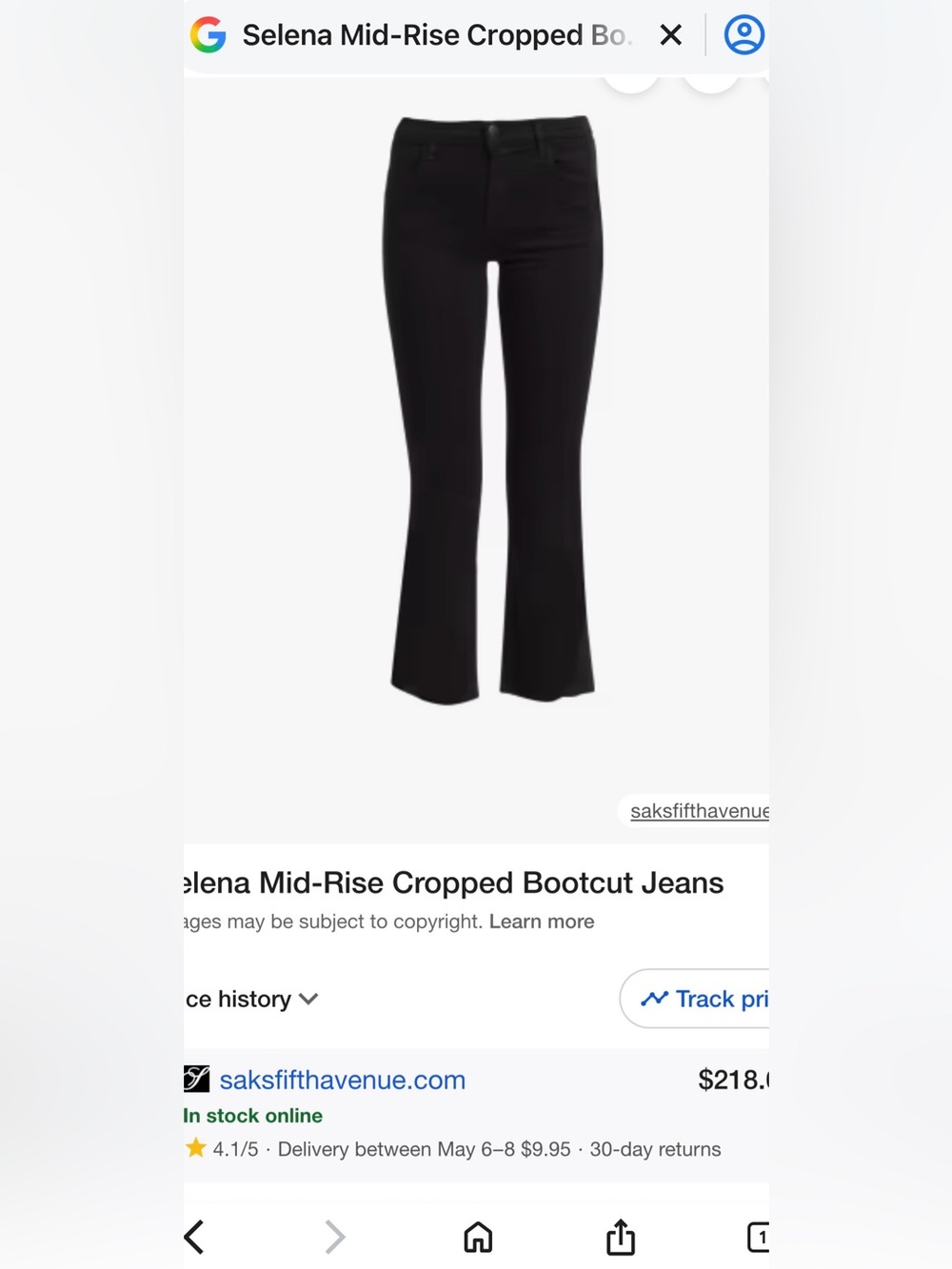 Dark Navy Mid-Rise Cropped Bootcut Jeans-minimal wear